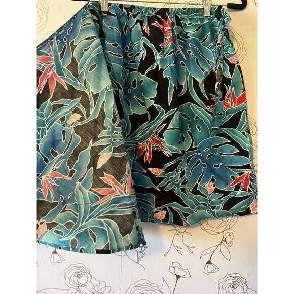 Hilo Hattie Skirt  Hawaiian Women’s Size Large  Wrap Tie Beach Luau Vintage  055 - Picture 3 of 6